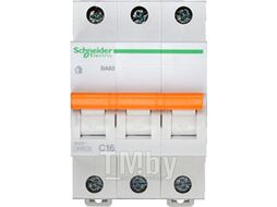 Автоматический выключатель Домовой ВА63 3П 16A C 4,5 кА Schneider Electric 11223