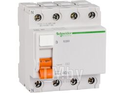 Дифференциальный выключатель нагрузки Домовой ВД63 4П 40A 30MA АС Schneider Electric 11463