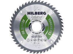 Диск пильный 165 Industrial Дерево Тонкий Рез 165*1,6*48Т*30 mm Hilberg HWT163