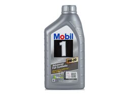 Масло моторное MOBIL 1 0W-20, 1L синтетическое(API SN/SM/SL/CF, ACEA A1/B1, ILSAC GF-5, Ford WSS M2C945-A/9430-A, General Motors GM 6094M) MOBIL 155248