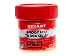 Флюс для пайки REXANT, паста TR-RMA KELLER, 20 мл, банка