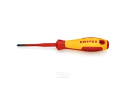 Отвёртка PlusMinus PH/S 1 Slim VDE 1000V, длина стержня 80 мм, L-187 мм KNIPEX 982401SLS