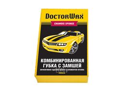 Комбинированная губка с замшей 10x15x4см DOCTOR WAX DW8636R