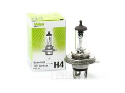 Автолампа галогеновая H4 12V 60/55W P43t-38 Essential VALEO 32007