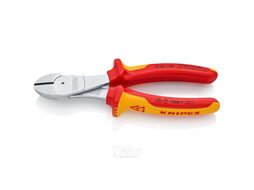 Бокорезы особой мощности VDE 1000V, L-180 мм, хром., 2-комп. рукоятки KNIPEX 7406180