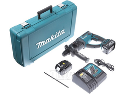 Аккум. перфоратор MAKITA DHR 202 RFE в чем. (18.0 В, 2 акк., 3.0 А/ч Li-Ion, 1.9 Дж, вес 3.5 кг,)