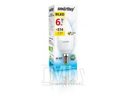 Светодиодная (LED) Лампа C37-07W/3000/E14 Smartbuy