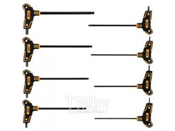 Ключи c T-образной ручкой с шариком HEX 2,5-10мм (набор 8пр.) Vorel 56629