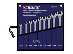 Набор ключей гаечных комбинированных карданных в сумке, 6-19 мм, 9 предметов Thorvik CSWS9TB