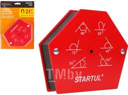 Угольник магнитный для сварки 34кг STARTUL PROFI (ST8520-34) (струбцина магнитная)