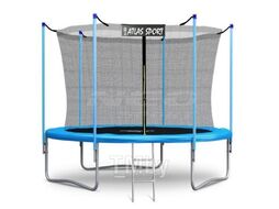 Батут пружинный ATLAS SPORT 8FT INSIDE blue (с защитной сеткой и лестницей)