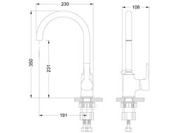 Смеситель для кухни (Lt) D35 LM0505C Lemark