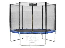 Батут пружинный ATLAS SPORT 10ft-3 pro NEW blue (с защитной сеткой и лестницей)