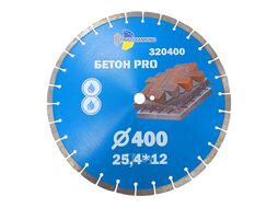 Диск алмазный 400 Бетон PRO 400*14*25.4/12 mm Trio-Diamond 320400