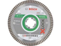 Алмазный круг 125х22 мм по керамике Turbo X-LOCK Best for Ceramic Extraclean BOSCH (сухая резка)