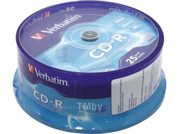 Оптический диск CD-R 700Mb Verbatim DL Extra Protection 52x CakeBox 25 шт. 043432