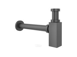 Сифон для раковины Wellsee Drainage System 182110000 (d 32 мм (1 1/4"); длина 348-363 мм; матовый черный)