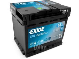 Аккумулятор Start-Stop EFB 55Ah 540A (R+) 207x175x190 mm EXIDE EL550