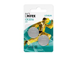 Батарейка CR2016 Mirex литиевая блистер 2 шт.