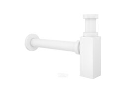 Сифон для раковины Wellsee Drainage System 182113000 (d 32 мм (1 1/4"); длина 348-363 мм; матовый белый)