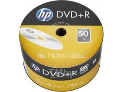 Оптический диск DVD+R 4.7Gb 16x HP в пленке 50 шт. 69305