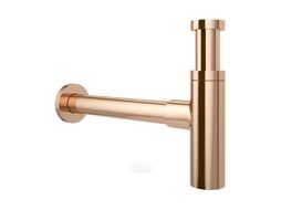 Сифон для раковины Wellsee Drainage System 182122000 (d 32 мм (1 1/4"); длина 346-371 мм; розовое золото)