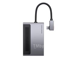 Концентратор Baseus Magic Multifunctional Type-C to USB 3.0+HDMI+microSD/SD+ jack 3.5 мм+TypeC PD се