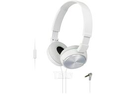 Наушники с гарнитурой Sony MDR-ZX310AP, белый