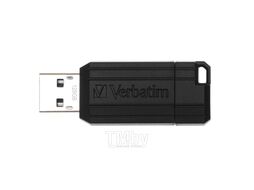 128GB USB 2.0 FlashDrive Verbatim Pinstripe черный 49071