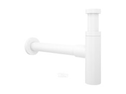 Сифон для раковины Wellsee Drainage System 182123000 (d 32 мм (1 1/4"); длина 346-371 мм; матовый белый)