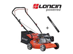 Газонокосилка бензиновая SKIPER GW401 (40 см, ручной, Loncin 3,5 лс, пласт дека, травосб.45 л, +НОЖ)