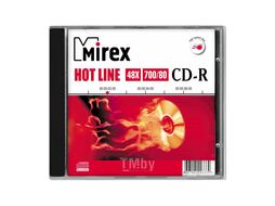 Оптический диск CD-R 700Mb Mirex HotLine 48x slim UL120050A8S, каждый slim целофанирован