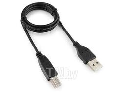 Кабель USB 2.0 AM-BM 1.0м Гарнизон черный, пакет GCC-USB2-AMBM-1M