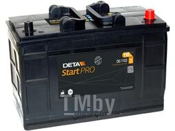 Аккумуляторная батарея 110Ah DETA PROFESSIONAL 12 V 110 AH 750 A ETN 0 B1 349x175x235mm 26.4kg DETA DG1102