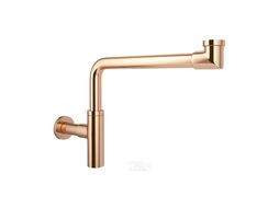 Сифон для раковины Wellsee Drainage System 182127000 (d 32 мм (1 1/4"); длина 328-358 мм; розовое золото)