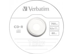 Оптический диск CD-R 700Mb Verbatim DL Extra Protection 52x slim 043347, каждый slim целлофанирован