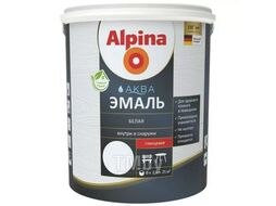 Эмаль Alpina Аква глянцевая 2.5 л белая