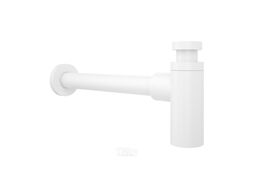 Сифон для раковины Wellsee Drainage System 182108000 (d 32 мм (1 1/4"); длина 350-365 мм; матовый белый)