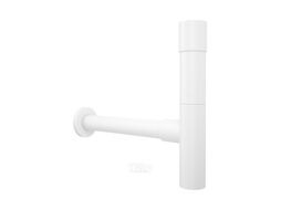 Сифон для раковины Wellsee Drainage System 182118000 (d 32 мм (1 1/4"); длина 346-371 мм; матовый белый)