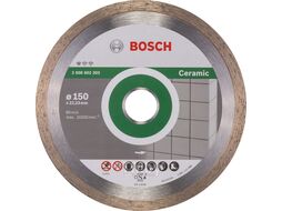 Алмазный круг 150х22 мм по керамике сплошн. STANDARD FOR CERAMIC BOSCH (сухая резка)