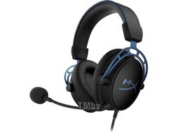 Наушники с микрофоном HyperX Cloud Alpha S HX-HSCAS-BL/WW Black/Blue