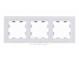 Рамка 3-постовая, МАТОВОЕ СТЕКЛО БЕЛЫЙ Schneider Electric ATN330103