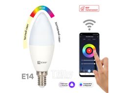 Умная лампа EKF Connect 5W WIFI RGBW E14