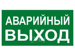 Знак "АВАРИЙНЫЙ ВЫХОД" 150х300мм EKF PROxima