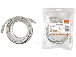 Патч-корд народный U/UTP Cat 5e 4PR 24AWG PVC, литой 3 м, серый SQ0115-0005