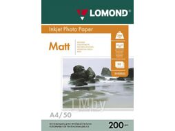 Фотобумага 200 г/м2 А4 двухсторонняя матовая 50 л. Lomond 0102033