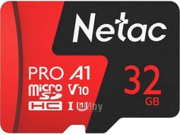 MicroSDXC 32GB Class 10 UHS-I Netac P500 Extreme Pro с адаптером