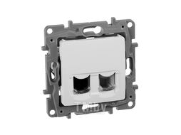 Розетка RJ11+RJ45 5E UTP белый Etika Legrand 672252