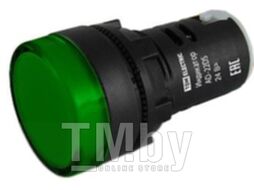 Лампа AD-22DS(LED)матрица d22мм зеленый 24В AC/DC TDM SQ0702-0007