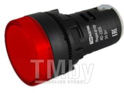 Лампа AD-22DS(LED)матрица d22мм красный 24В AC/DC TDM SQ0702-0006